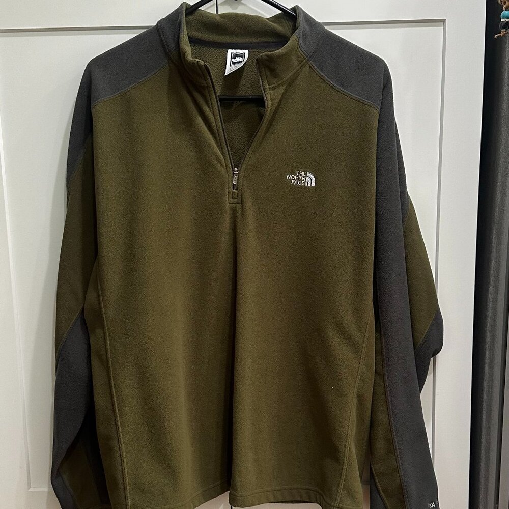The North Face Women's Light Weight Jacket, Olive Green, Zipper Front, Medium